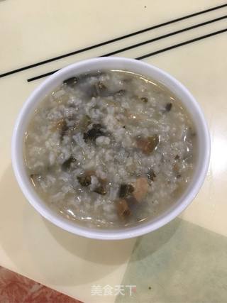 龙骨梅菜干粥的做法步骤：8