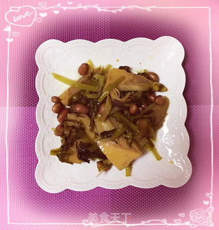 春笋雪菜煮花生米的做法步骤：6