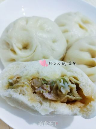 槐花包子的做法步骤:18