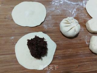 豆渣蜜豆包子的做法步骤：6