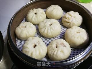 豆渣蜜豆包子的做法步骤：9