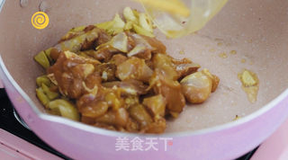 低卡版缤纷菠萝鸡的做法步骤:7
