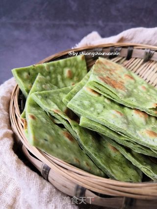 菠菜薄饼的做法步骤:9
