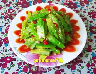 夏季凉拌苦瓜的做法步骤:11