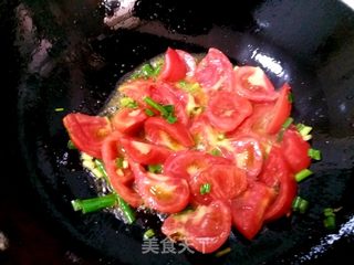 西红柿鸡蛋面的做法步骤:6