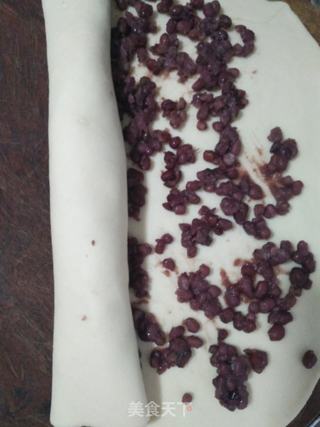 蜜豆花卷的做法步骤:4