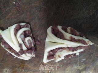 蜜豆花卷的做法步骤:7