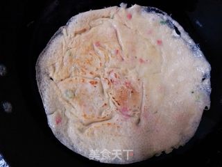 火腿肠葱花鸡蛋饼的做法步骤:12