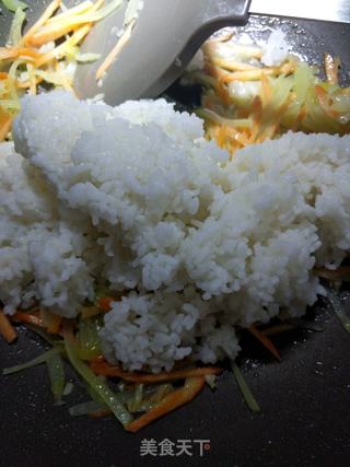 蒜香双丝蛋炒饭的做法步骤:20