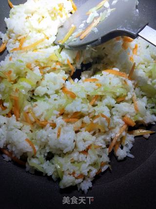 蒜香双丝蛋炒饭的做法步骤:22