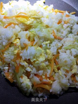 蒜香双丝蛋炒饭的做法步骤:24