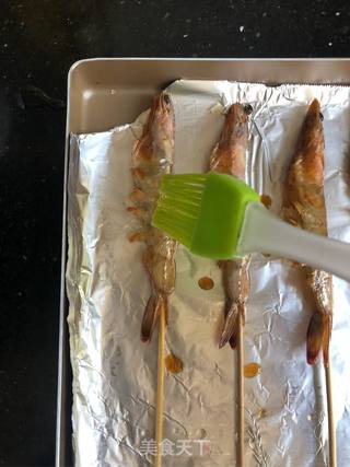 烤串串虾的做法步骤:5