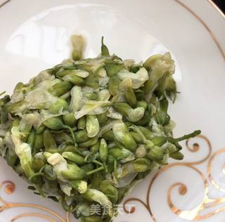 肉末槐花粥的做法步骤:5