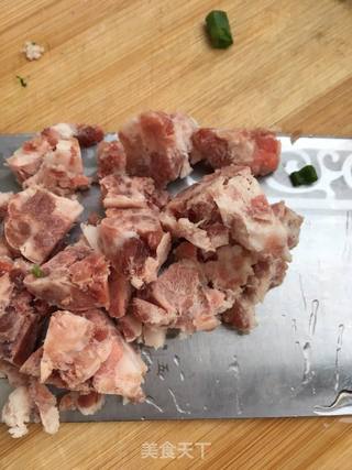 肉末槐花粥的做法步骤:6