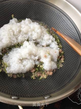 肉末槐花粥的做法步骤:14