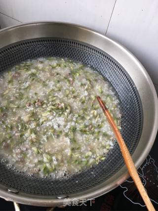 肉末槐花粥的做法步骤:17
