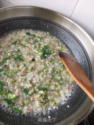 肉末槐花粥的做法步骤:20