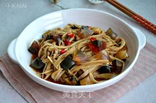 杏鲍菇拌皮蛋的做法步骤:6