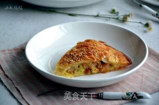 榴莲芝士鸡排大馅饼的做法步骤:11