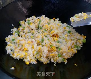 鸡蛋芦笋炒饭的做法步骤：7