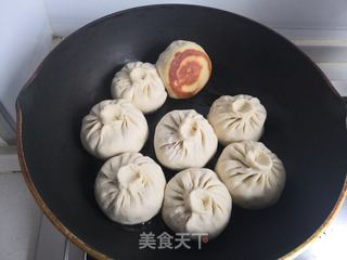 杂粮猪肉酸菜水煎包的做法步骤：19