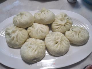 菠菜素包子的做法步骤:18