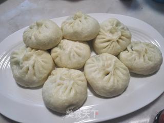 菠菜素包子的做法步骤:19