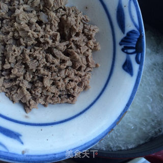 香菇青菜牛肉粥的做法步骤:6