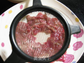 鸡蛋蒸牛肉片的做法步骤:5