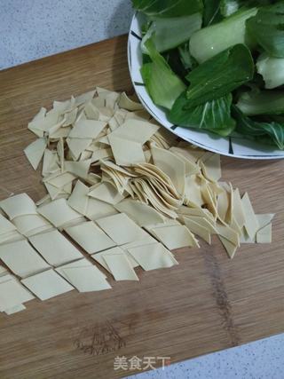 干豆腐炒油菜的做法步骤:6