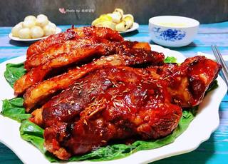 叉烧烤排骨#肉食.荤菜#的做法步骤:11