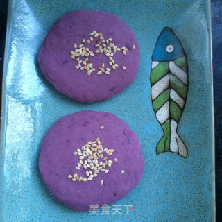 煎紫薯饼的做法步骤：4