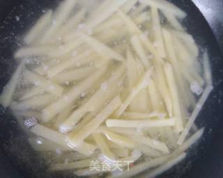 儿童爱心土豆薯条的做法步骤:5