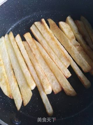 儿童爱心土豆薯条的做法步骤:9