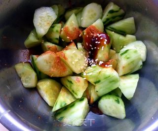 凉拌黄瓜花生米的做法步骤:7