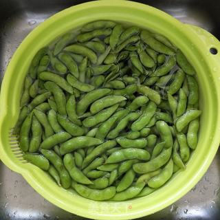 盐水毛豆的做法步骤:3