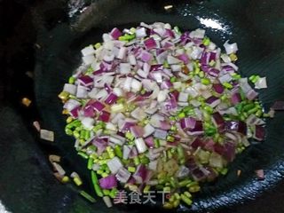 鸡蛋酱油炒饭的做法步骤:6