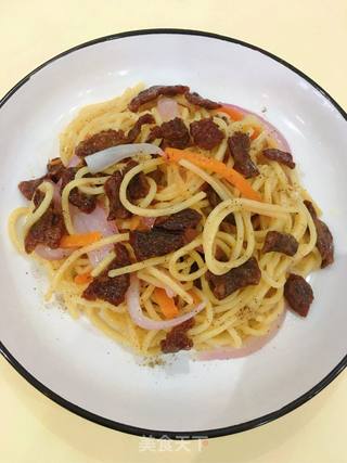 黑椒牛肉意大利面的做法步骤:14