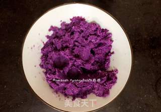 紫薯饼的做法步骤:5
