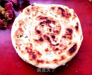 烙发面葱花饼的做法步骤:21