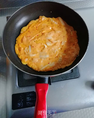 十分钟泡菜鸡蛋饼的做法步骤:3