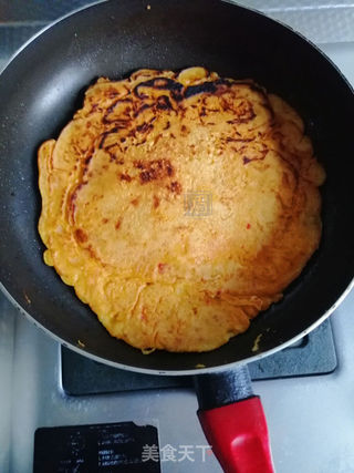 十分钟泡菜鸡蛋饼的做法步骤:4