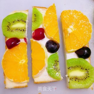 水果吐司的做法步骤:7