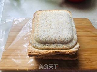 鸡蛋三明治+香蕉鱼的做法步骤:10