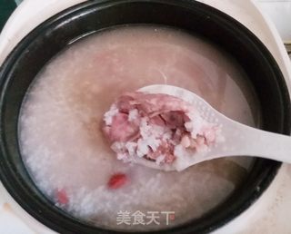 花生咸骨粥的做法步骤:10