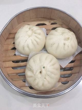 韭菜虾仁肉馅包子的做法步骤:15