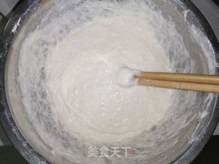 发面韭菜鹅蛋馅饼的做法步骤:4