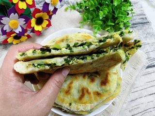 发面韭菜鹅蛋馅饼的做法步骤:23