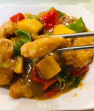 菠萝咕噜鱼的做法步骤:16