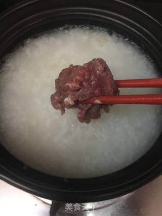 生菜牛肉粥的做法步骤：6